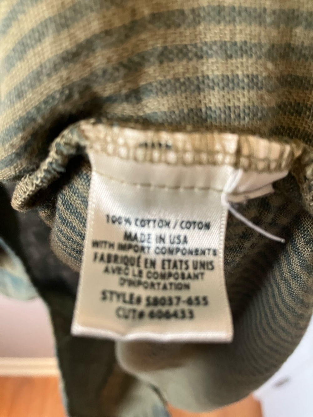 Side Stitch LA Olive Green Plaid Button-Front Cotton Tunic Shirt Dress Size M - Picture 6 of 6